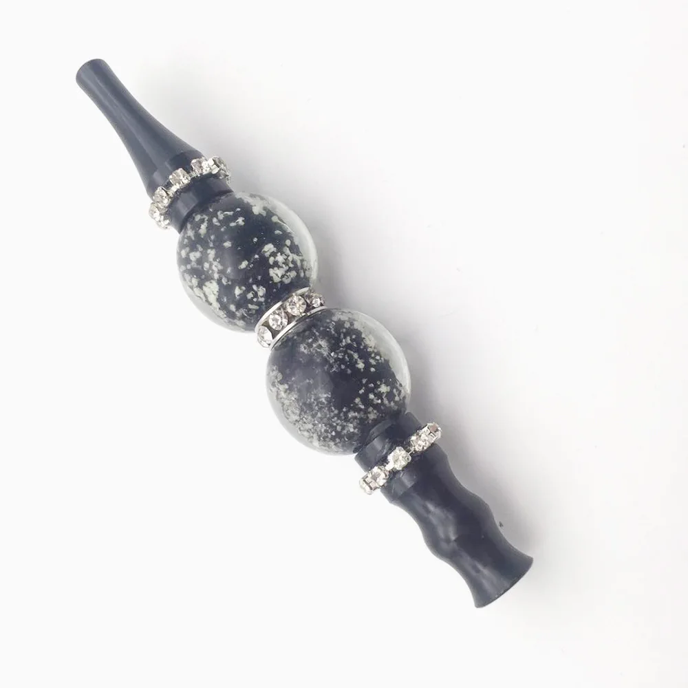 New Style Highend Diamondstudded Luminous Inner Glass Bead Blunt