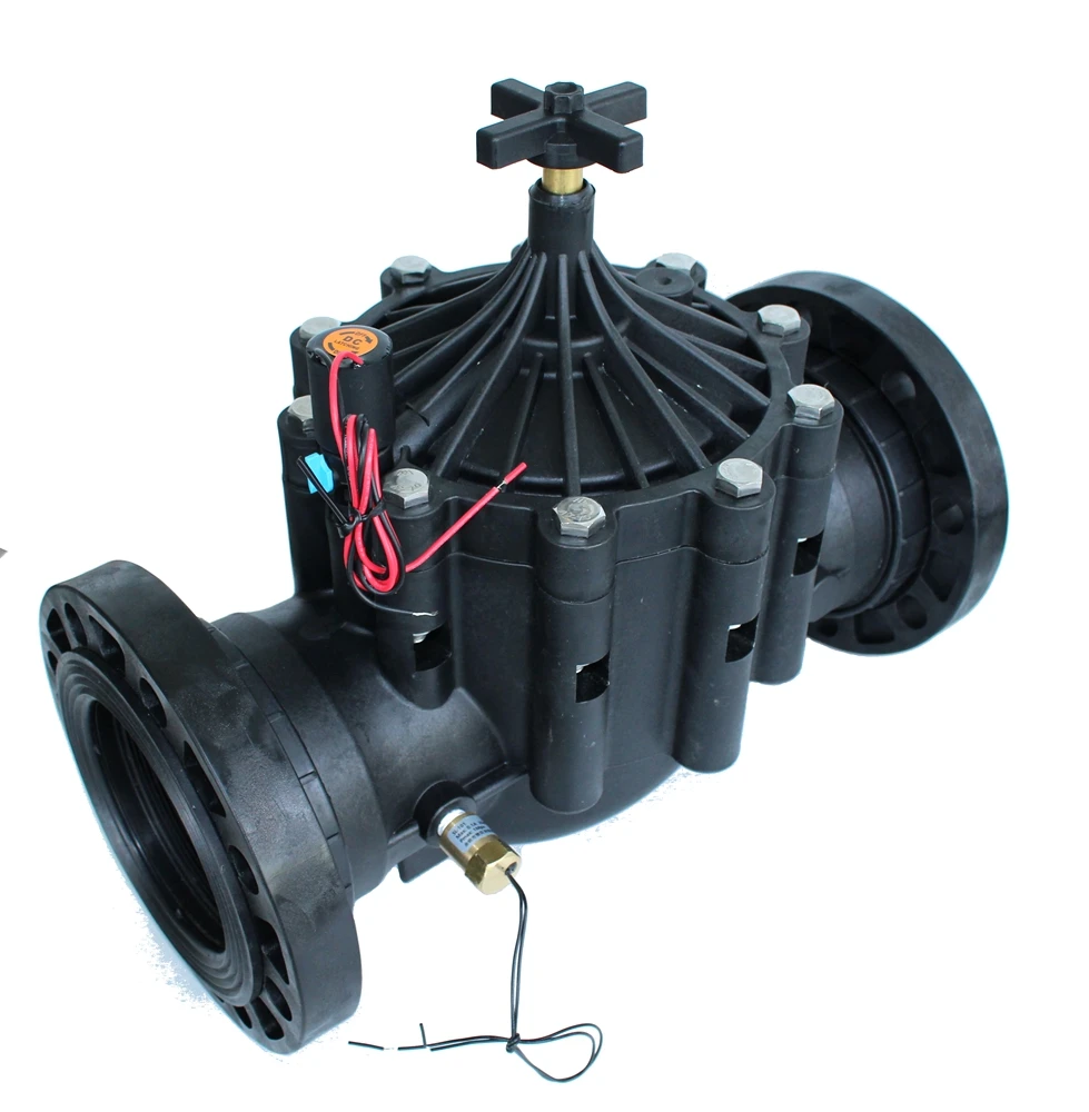 控制尼龙灌溉系统电磁阀定制国家标准电动塑料中国水隔膜通用3 "4"