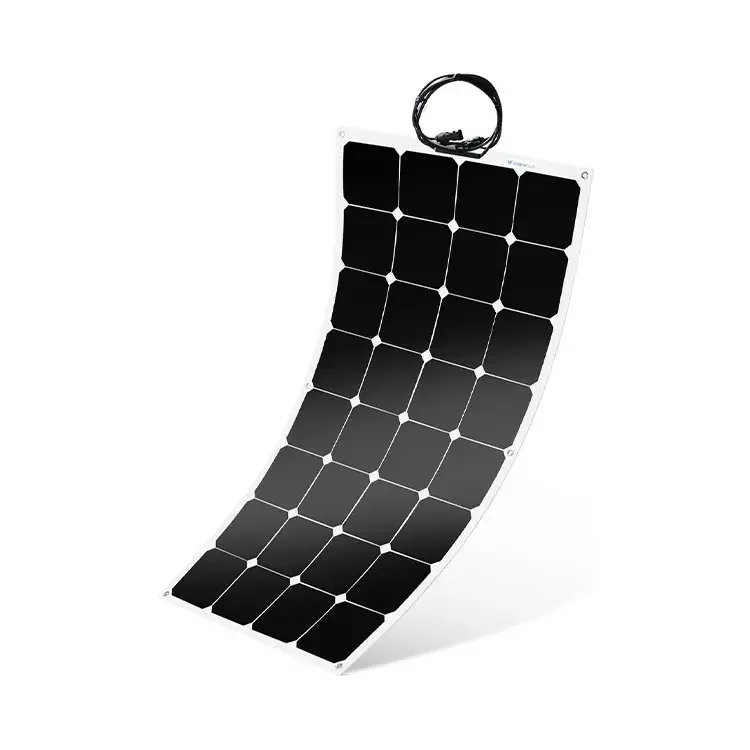Foldable 12V solar panel kit with integrated kickstand and MC4 connectors