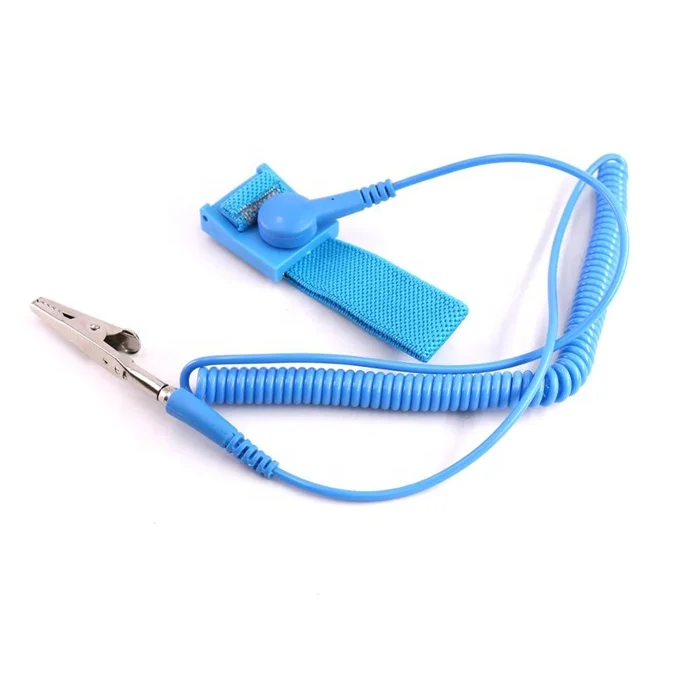 Cleanroom1.8m blue ESD Antistatic Bracelet Anti-allergic Wrist Strap