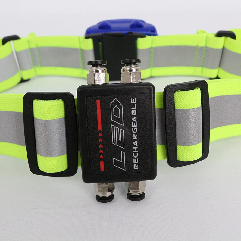 Led Flashing Light Running Safety Vest With Spotlight Usb Rechargeable