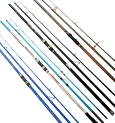 China OEM European Reservoir Beach 4.2m Carbon surf casting fishing rod 3 section surf rods