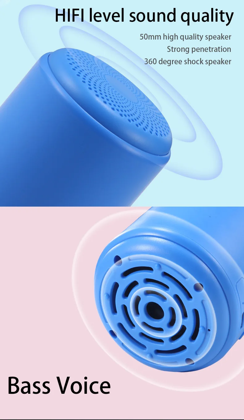 Small subwoofer waterproof bass mini wireless speaker portable bt speaker - ANKUX.COM