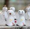 Cute white Japan angel ceramic pet memorial wind-chime