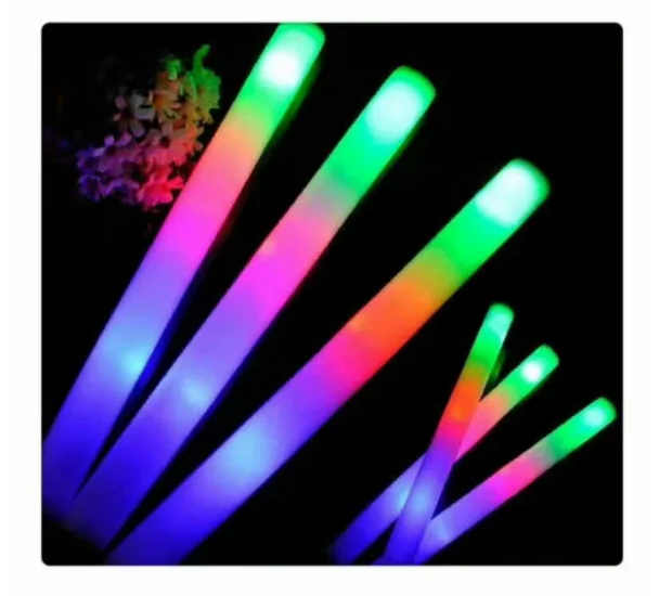 50 Custom Light Up Foam Sticks LED Customized Batons DJ Custom Glow Wands 