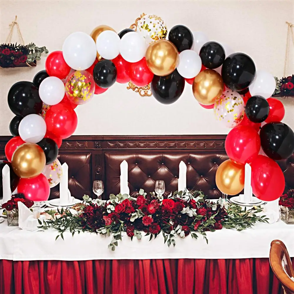 Kit De Guirnalda De Globos Arco De Guirnalda De Globos Para Decoraciones De Fiesta De Cumpleanos De Boda Blanco Negro Rojo Estilo Mickey Mouse Buy Guirnalda De Globos Globo De Mickey Mouse Globo De Latex