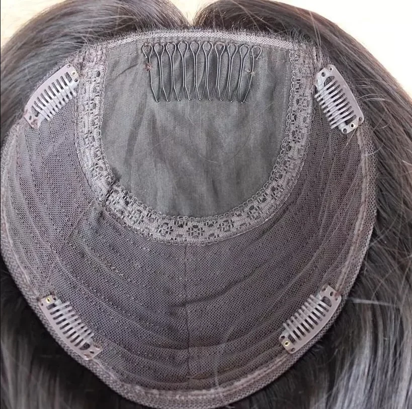 Qingdao Hair Vendor Custom Human Virgin Hair Silk Top With Wefted Back