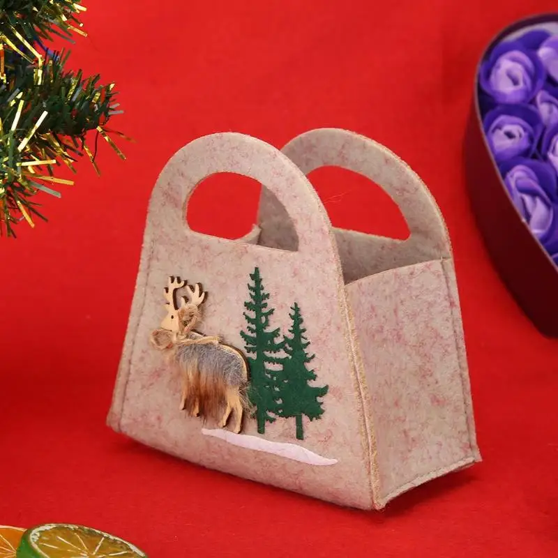 Portable Christmas Gift Felt Basket For Kids Buy Christmas Gift