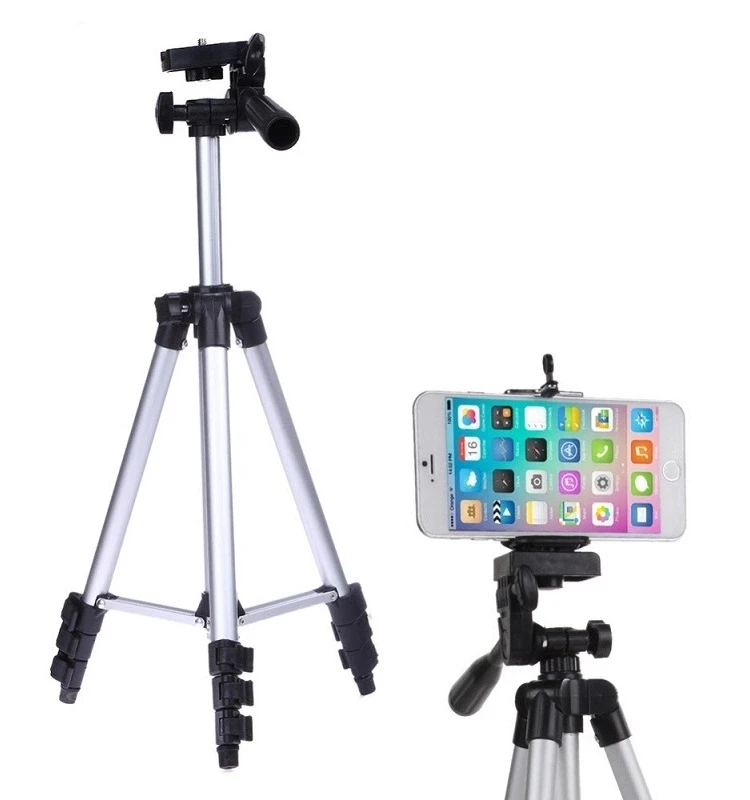 42 pouces Pliable En Aluminium Mobile Téléphone Trépied 3110 pour Appareil Photo Numérique Anneau Lumière Projecteur