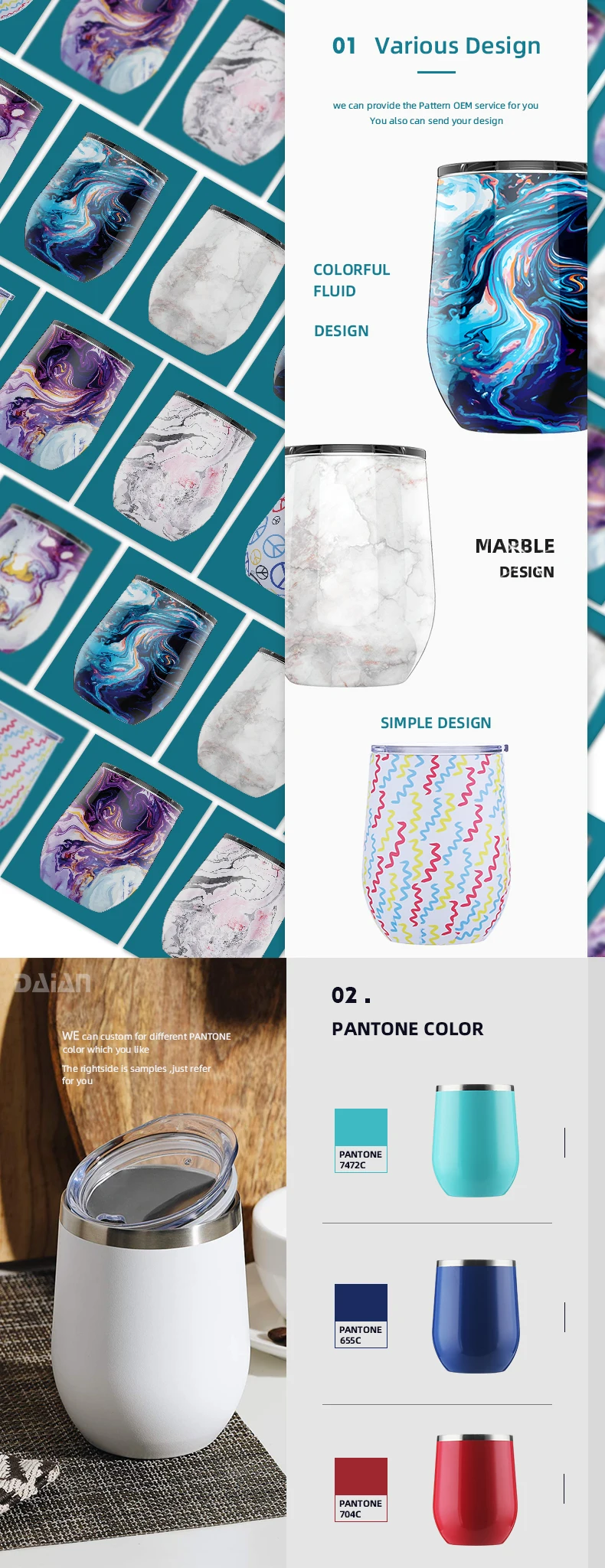 stainless steel vacuum wine tumbler