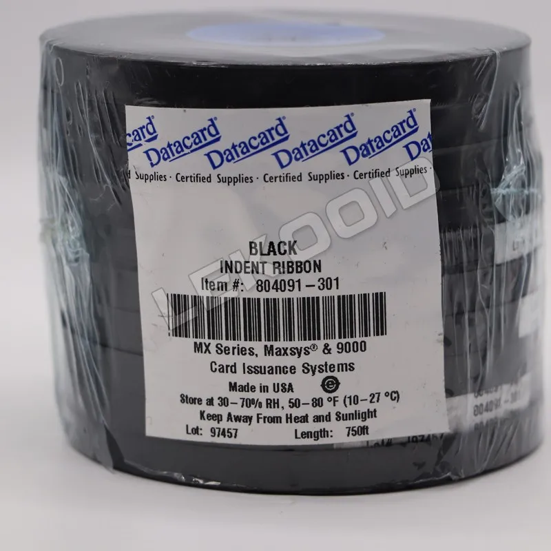Indent Ribbon Datacard Black Indent Ribbon 804091-301 for Card Embosser