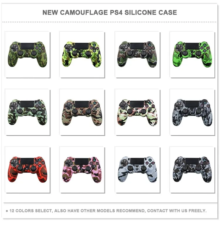 Game Protective Silicone Skin Case Cover For Playstation 4 PS4 Controller