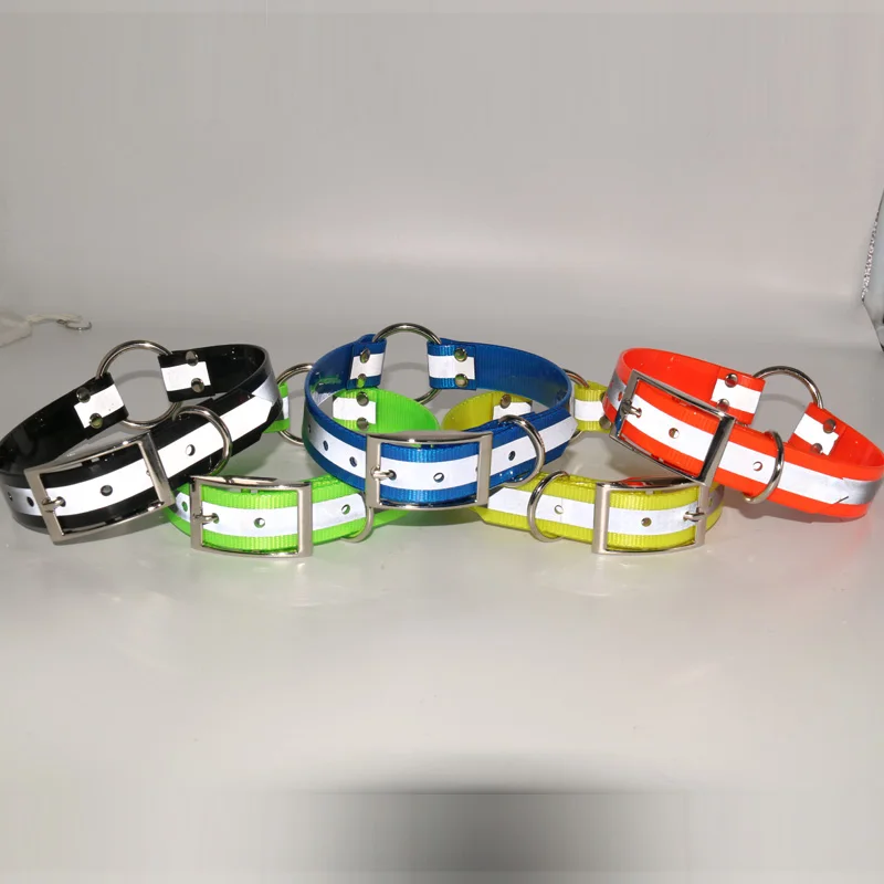 Hot Sale Fluo Tpu Coated Nylon bing Dog Collar For Deer Hunting