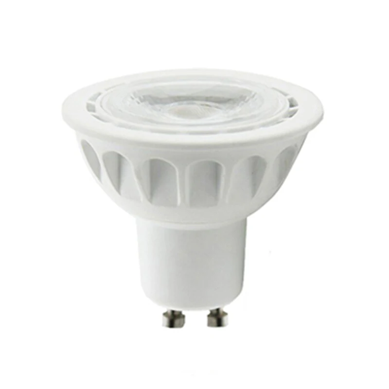 Triac dimming COB spotlight pattern design body 3W high lumens 330LM 55MM short neck par16 dimmable GU10