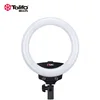 10 inch 8W 3200-5600k bicolor battery power photo video led cell phone camera ring light for camera phone video