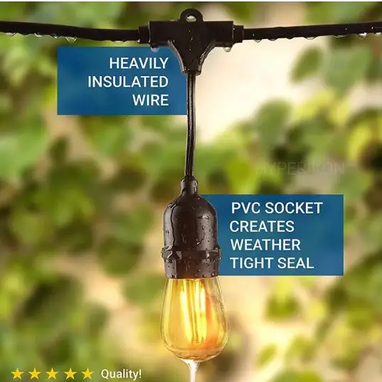 G40 C7 Led Edison Bulb Ip45 Ip65 Waterproof Decorative String Light For