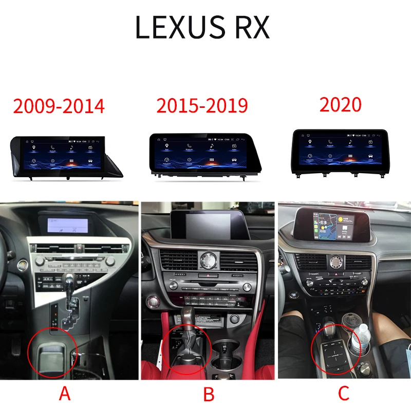 Bosstar Android Dvd Player For Lexus Rx270 Rx350 2009 2010 2011 2012