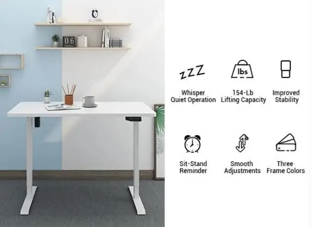 Wholesale Modern Office Desk Adjustable Height Design Work Station Sit Stand Desk