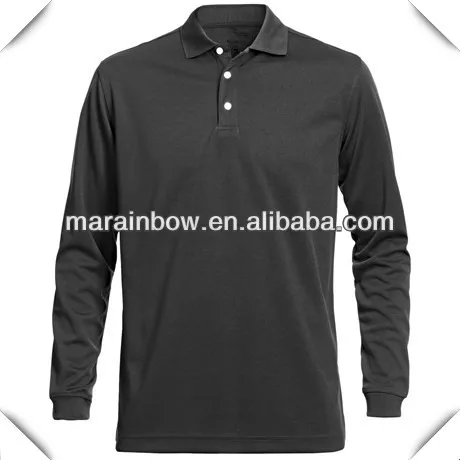 long sleeve mens golf polo shirts