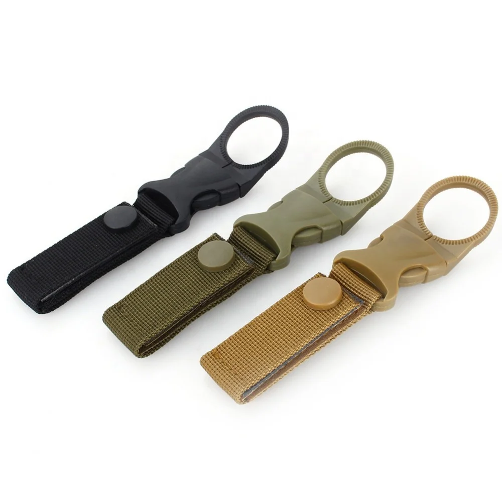 Tactical Water Bottle Carry Belt Clip Holder Bottle Hanger For Camping