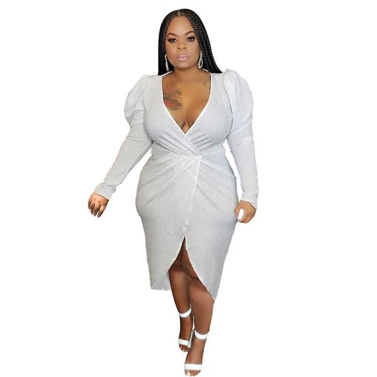 black and white plus size dress