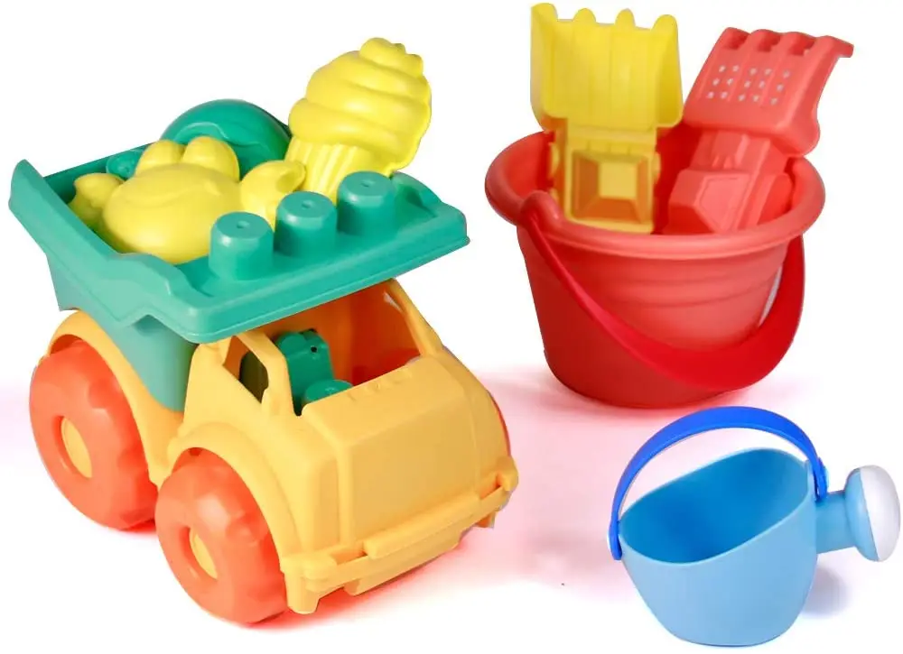 Wholesale Popular Plastic Beach Sand Toy With Truck Bucket And Sea