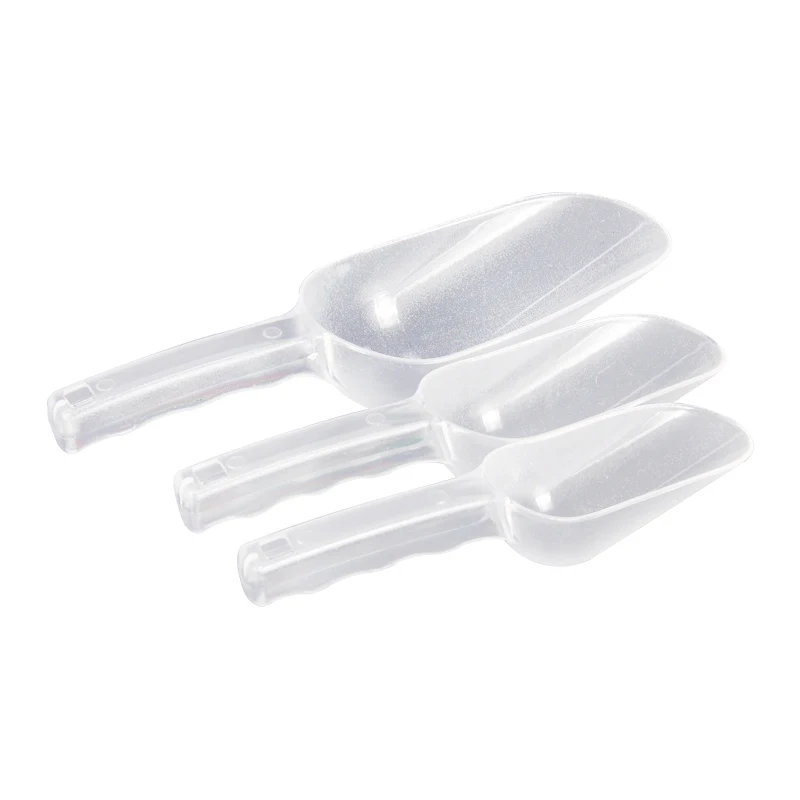 Easy Use Sloping Bottom Plastic Food Scoop Ice Scoop For Ice Bucket Bar