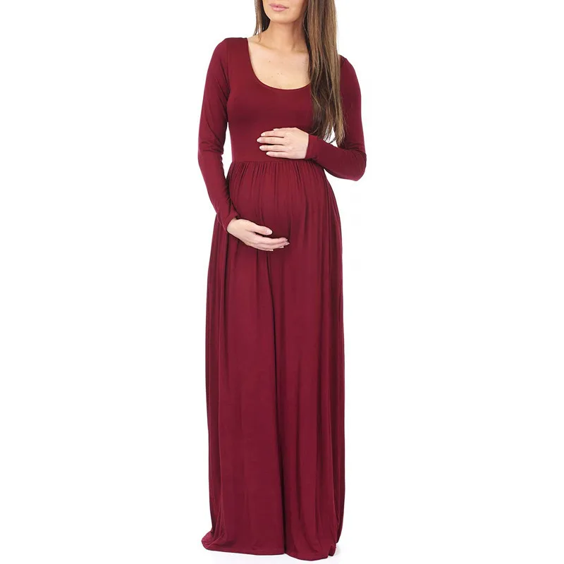 Ropa De Maternidad De Manga Larga Para Mujeres Embarazadas,Vestido Largo De  Talla Grande Con Un Hombro,Color Sólido,Nueva - Buy Elegante Apretados  Lápiz Falda Cruz Vendaje Vestido De Verano Para Mujer Madura Product