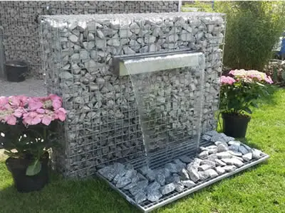 Galfan Coating Wire Mesh Stone Cage Welded Gabions for retaining wall