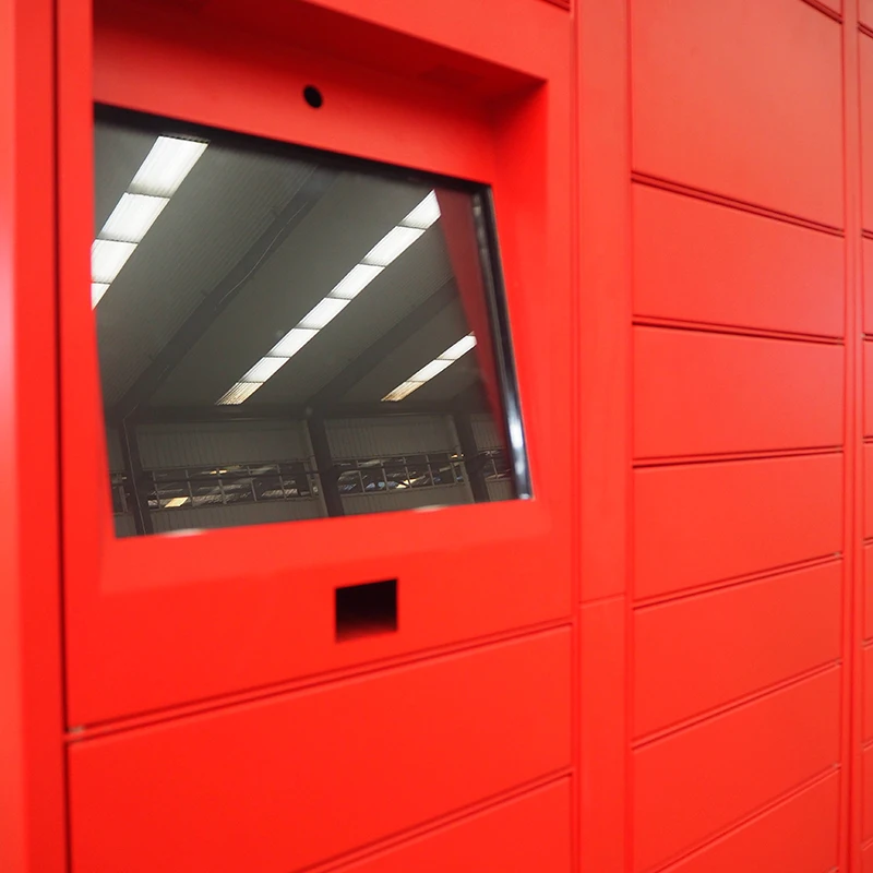 Digital Touch Screen Smart Parcel Delivery Locker, Outdoor Electronic Intelligent Electronic Storage Smart Locker manufacture