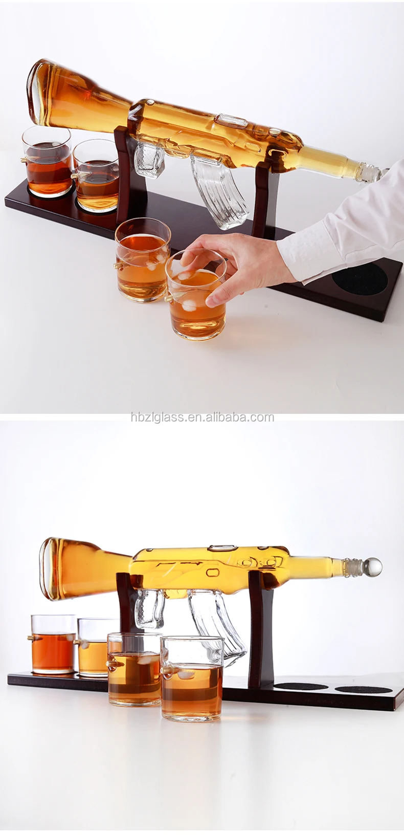 800ml Ak47 Liquor Wine Glass Bottle Gun Shape Vodka Bottle Buy Gun