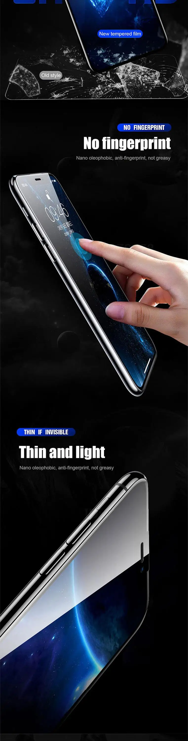 Eonline OG screen protector glass for iphone 6 7 6 6s 8 plus 11 pro XS max XR glass iphone 7 8 x 6S 8 Protective tempered glas