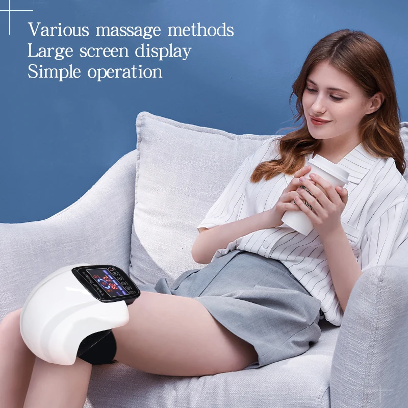 Knee Massager Far Infrared Heat Therapy Vibration Massage Knee Joint Care Tool Elbow Support Brace Wrap Belt Massager