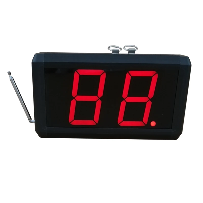 2 Digit Wireless Led Number Screen With Next Control Button Ticket Dispenser Queue Number Call 0700