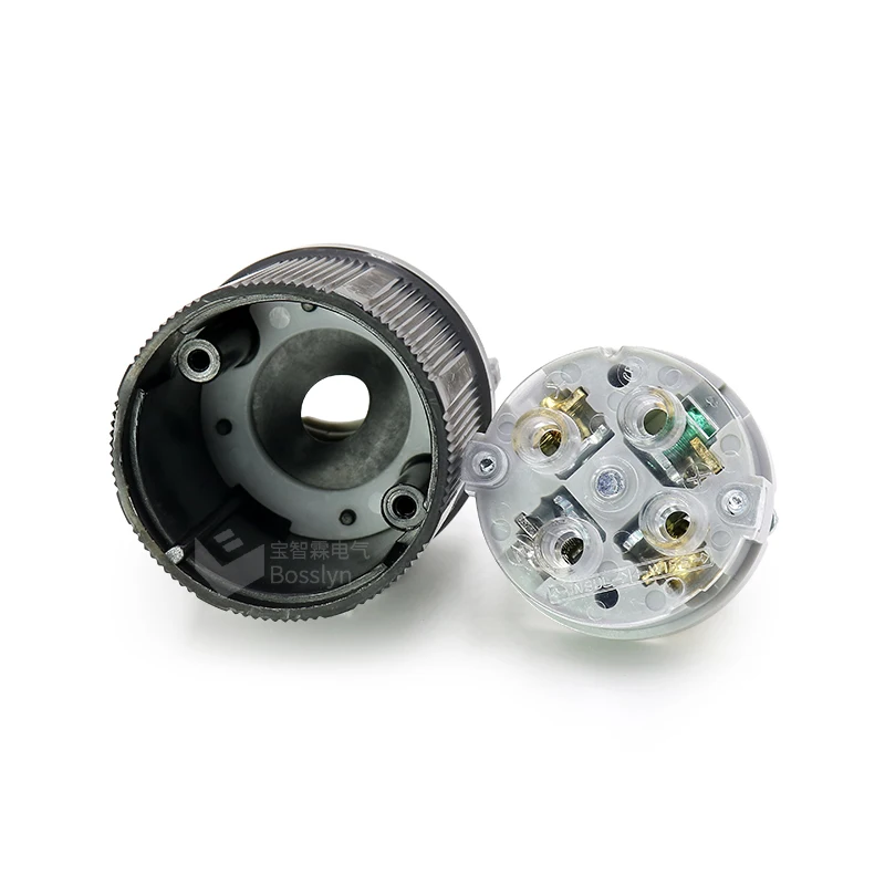 NEMA L14-20 Plug  20Amp 125/250Volt Straight Blade Twist Locking Male Plug 4-Prong Black-gray