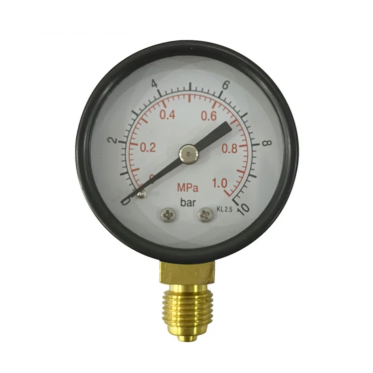 High Quality 50mm,Dry Pressure Gauge High Black Steel Case Hydraulic