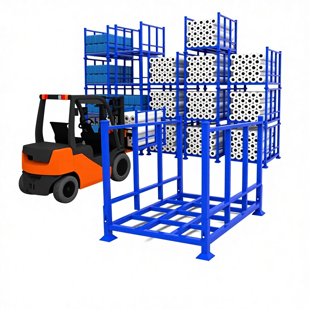 Stackable Skid Racks Customized Heavy-Duty Foldable Metal Portable/Skid-Mount Electrostatic ...