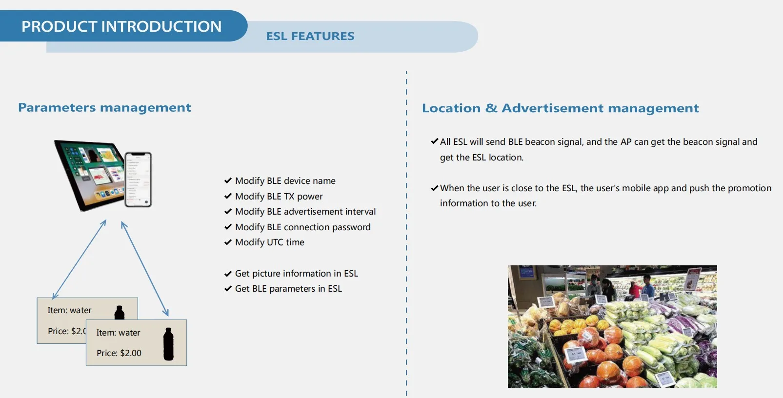 Shenzhen Wireless Supermarket Ble Electronic Shelf Label Cheap