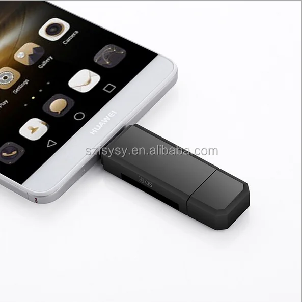 Micro USB OTG to USB 2.0 Adapter SD/Micr o SD Card Reader With Standard USB Male - ANKUX.COM