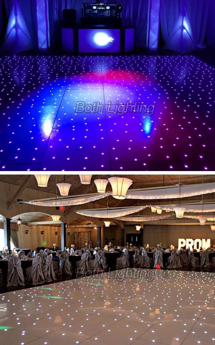 Night Club 60*60*3cm Wireless Led Starlit Dance Floor Video For Events