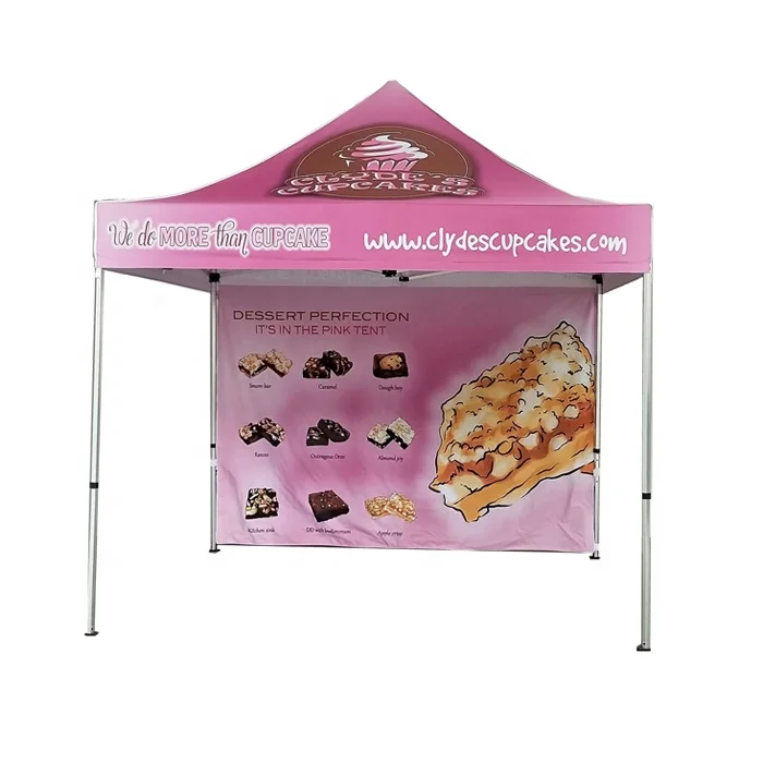 10ft X10ft factory direct sales custom advertising paty printed aluminium canopy tent