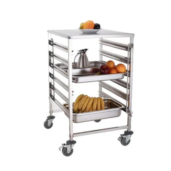 Quality First Cake Tray Cart Stainless Steel Trolley Cake Turning Gear