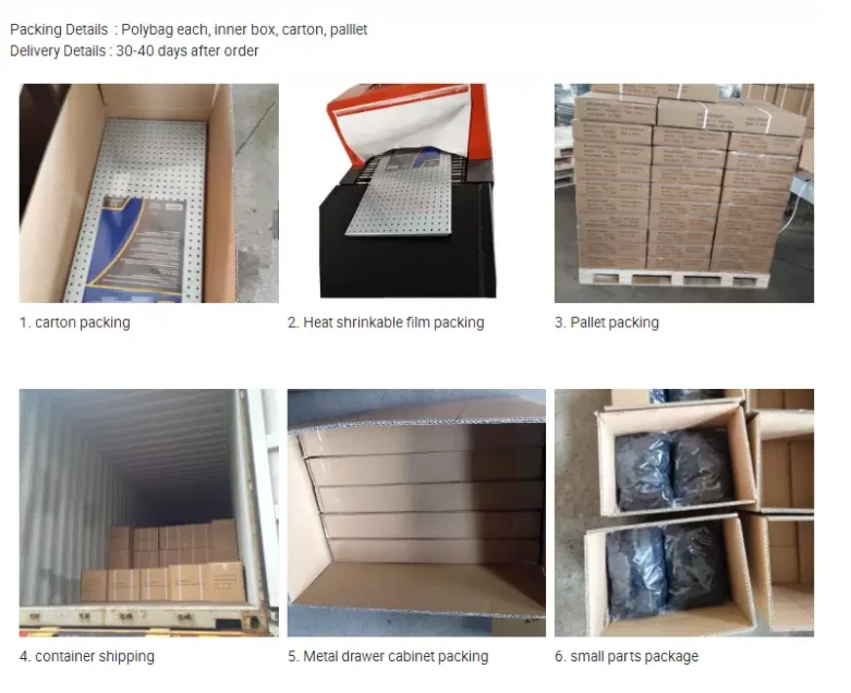 Hot Sale Retail Store Shop Pegboard for Hardware Power Tools Display Stand Rack details