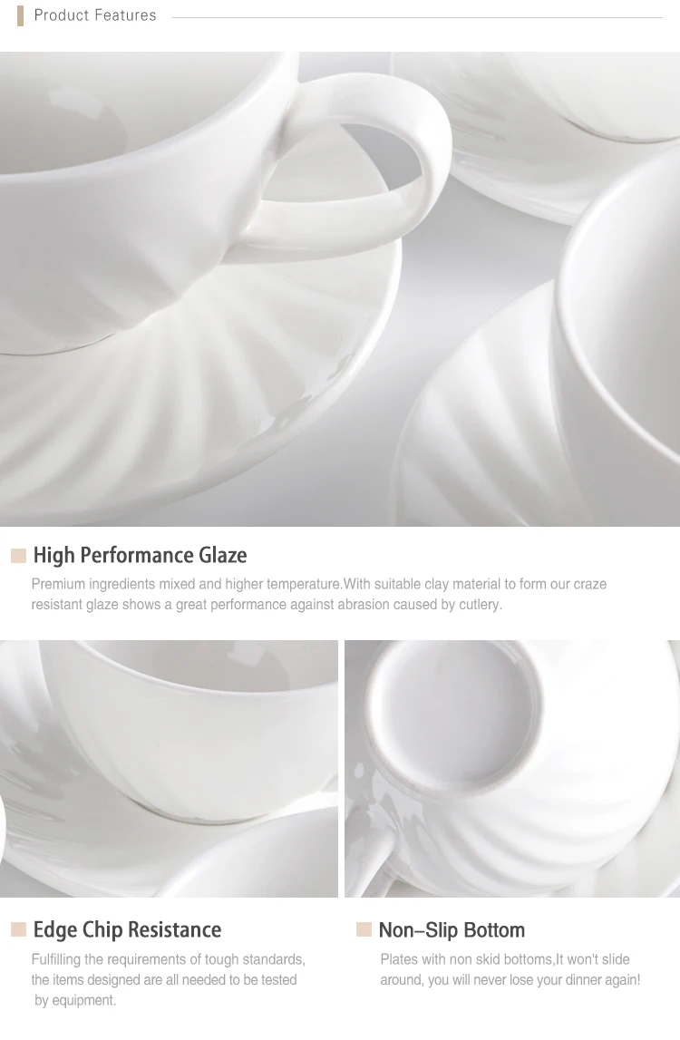Customized Stocked Elegant Luxury White Dinnerware Set, White Dinner Set China, Good Hotel Dinnerware Set