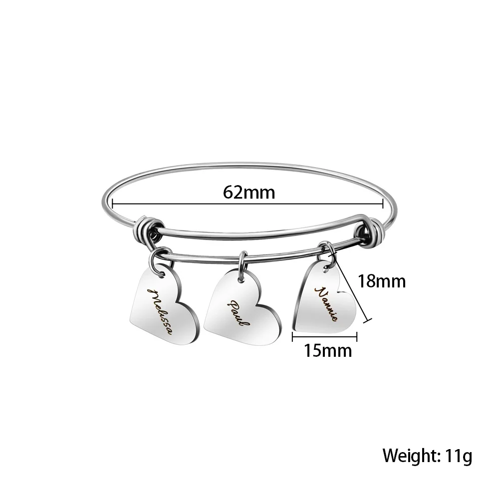 Winwinwin Drop Shipping Stainless Steel Custom Name Birthday Sign Love