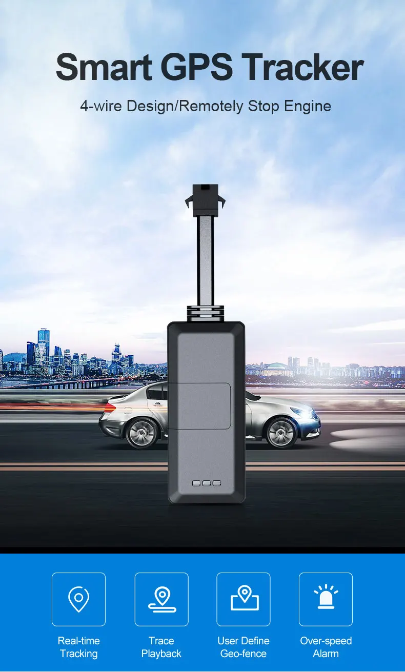 Wanwaytech Ev02 Small Size Real Time Car Gps Tracker Bike Locator