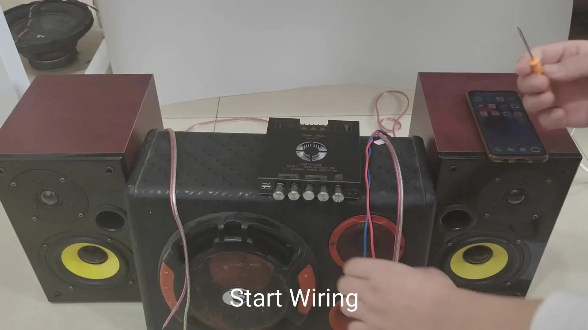 WUZHI AUDIO HT21-3G - Powerful 2.1 Channel Audio Amplifier