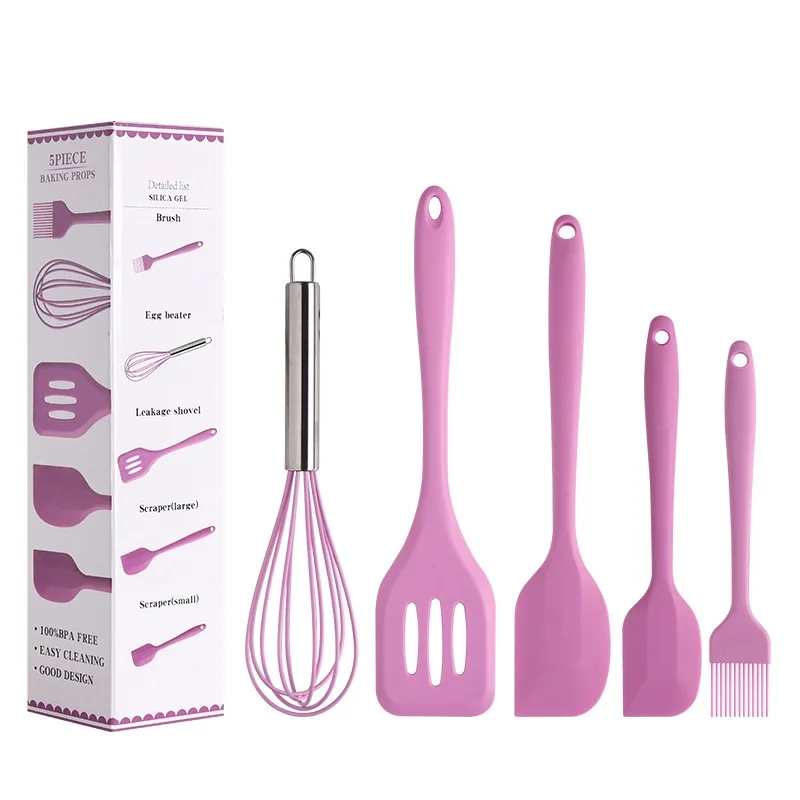 pink spatulas cooking utensils