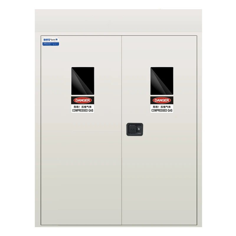 
Gas Cylinder storage Cabinet with pass hole, Gas cylinder storage cage with perspective windows 