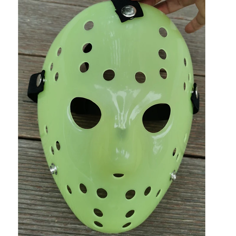 Plastic Halloween Party The Killer Jason Voorhees White Full Face Masks
